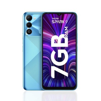 Tecno Spark 9 Sky Mirror, 4GB RAM,64GB Storage | 7GB Expandable RAM