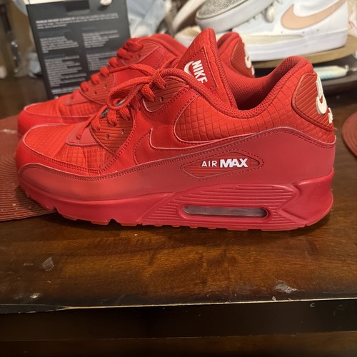 Nike Air Max 90 Essential/Air Essential/Red/Mens 13