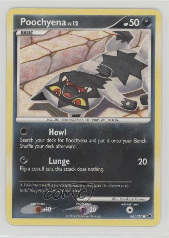 Poochyena Pokémon Platinum #86 2009