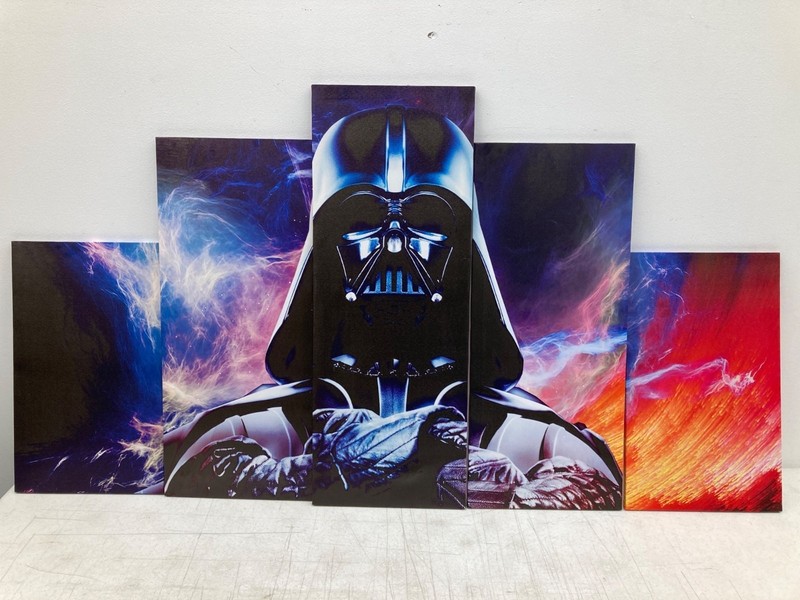 Star Wars Darth Vader 5-Panel Framed Canvas Wall Art Set