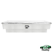 Silver Offroad Side Storage Box 48x12.5x14 Lockable Paddle Latch Closure Silver Offroad Side Storage Box 48x12.5x14 Lockable Paddle Latch Closure