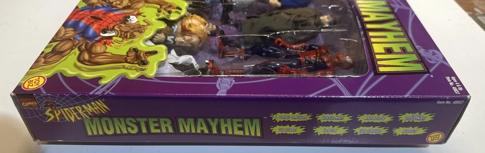 Mint! Marvel Comics Spiderman Action Figures Sealed Monster Mayhem Box Set (50C) - Image 4 of 4