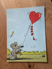 Uli Stein Postkarte 60/6 Herzluftballon