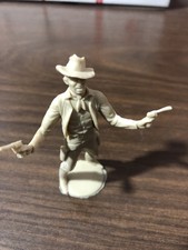 Soldatino Cowboy West Western Louis Marx Co. Statuina Plastica Vintage