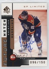 2001-02 SP Authentic Future Watch Limited 96/150 Kristian Huselius #177 Auto 4f5