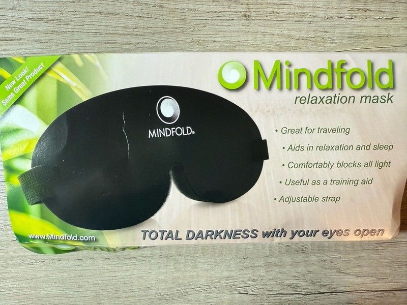 Mindfold Relaxation and Blackout Sleeping Mask, Total Darkness with Your Eyes Op