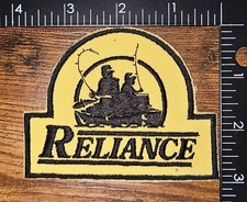 Reliance Fishing Brand Tackle Rods Lures Vintage Fishing Patch
