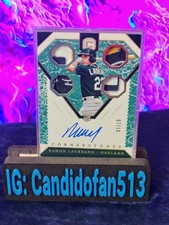 Ramon Laureano Cornerstones Marble /10 Baseball RPA Auto Jersey Quad SSP Rookie