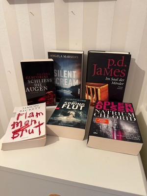 Diverse Thriller - James, Marsons, Giacobini, Beckett, Börjlind, Olsen -Auswahl