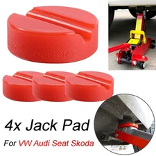 4Pcs For VW Audi Skoda Jacking Jack Pad Lift Weld Adapter Frame Protector RED PE