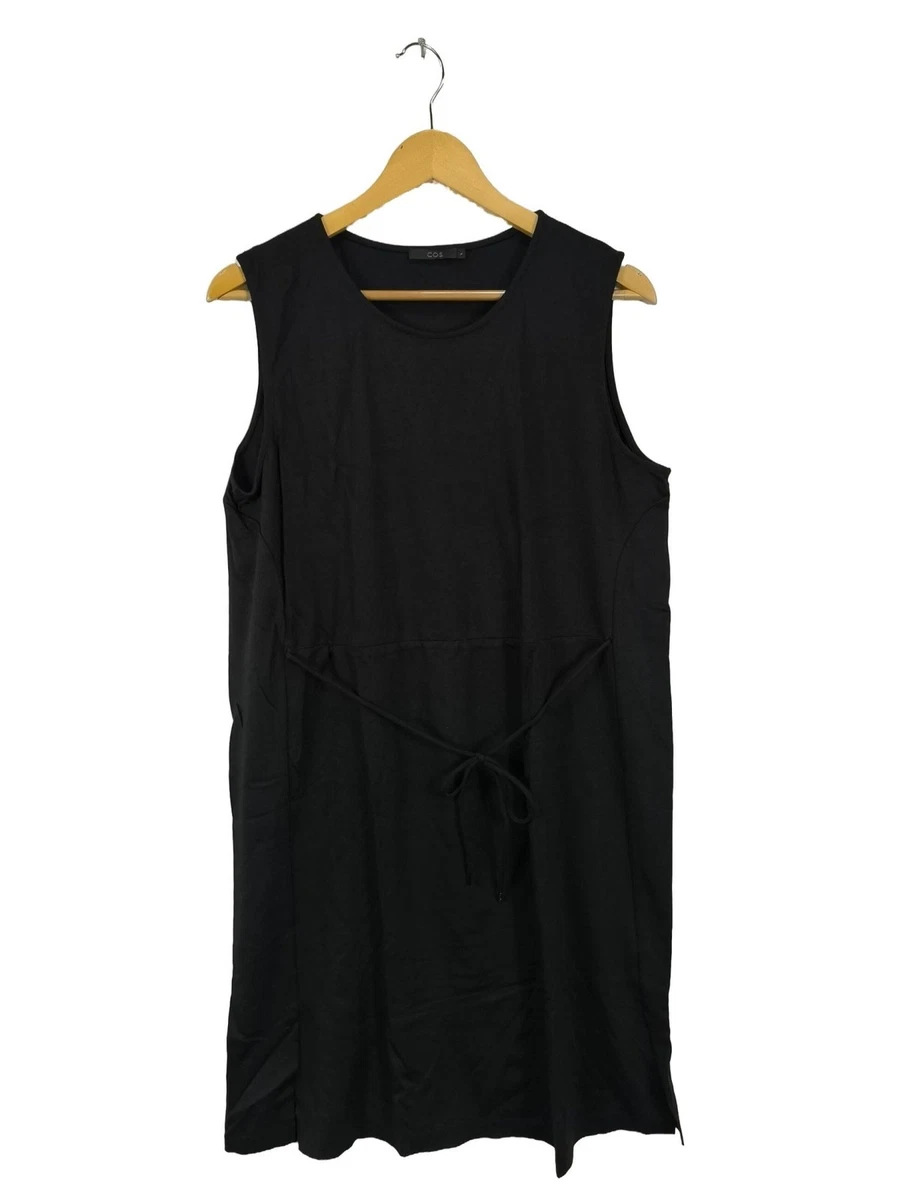 COS Très jolie robe en maille noire décolletée en V. Taille S large on