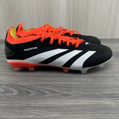 Adidas Predator 24 Pro FG Size 10.5 Mens Core Black White Orange Soccer Cleats