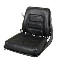NEW UNIVERSAL VINYL FORKLIFT SUSPENSION SEAT FITS CLARK CAT HYSTER YALE TOYOTA 