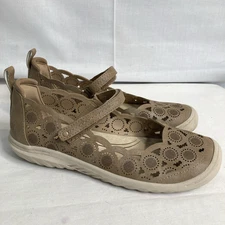 JBU by Jambu Women's Size  8 ANNE - Taupe Shimmer Mary Jane Flats