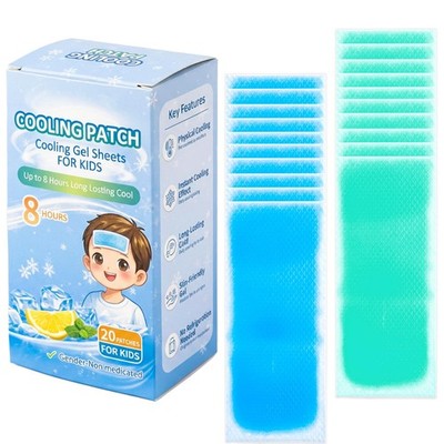 Cooling Patches, Cool Down, Children's Cooling pad, Relieve Headache