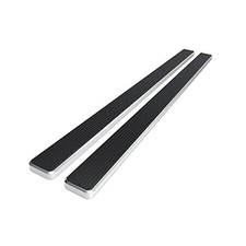 5 Inch Polished Steel Running Boards For Ram 2500 3500 03-09 Pair Silver