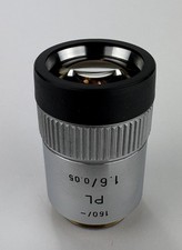 Leitz Wetzlar PL Plan 1.6X/0.05 Microscope Objective Lens 160mm Low Power