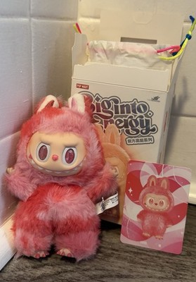Labubu Big Into Energy Pop Mart LOVE The Monsters Pink Open Box New Condition