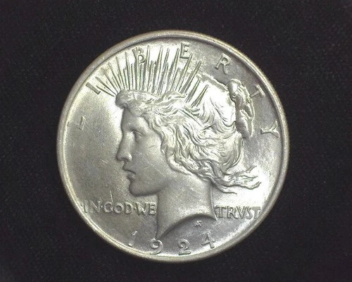 HS&C: 1924 Peace Dollar BU Chioce - US Coin