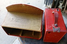 Rare Kodak Vintage 1920's RED Model No. 2A Box Brownie, with Strap carrying case
