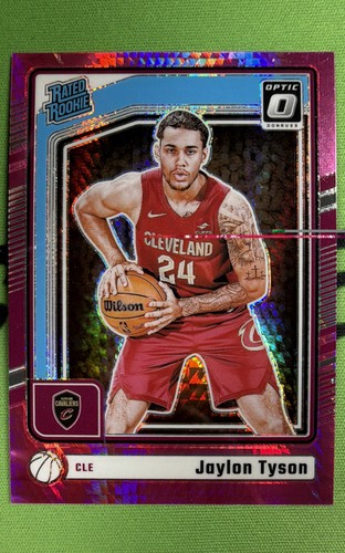 2024-25 Panini Donruss Optic - Rated Rookie Jaylon Tyson #253 Pink Hyper...