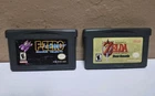 Lot Of 2 Genuine GBA Cartridges Zelda Four Swords & F-Zero Maxium Velocity Look!