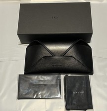 Christian Dior Black Sunglasses Eyeglasses Case / Box / Cloth / Microfiber Bag