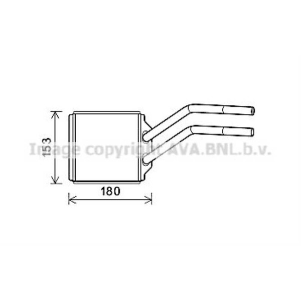 WäRmetauscher Innenraumheizung Aluminium Passend FüR Ford Transit Bus 135X145-image