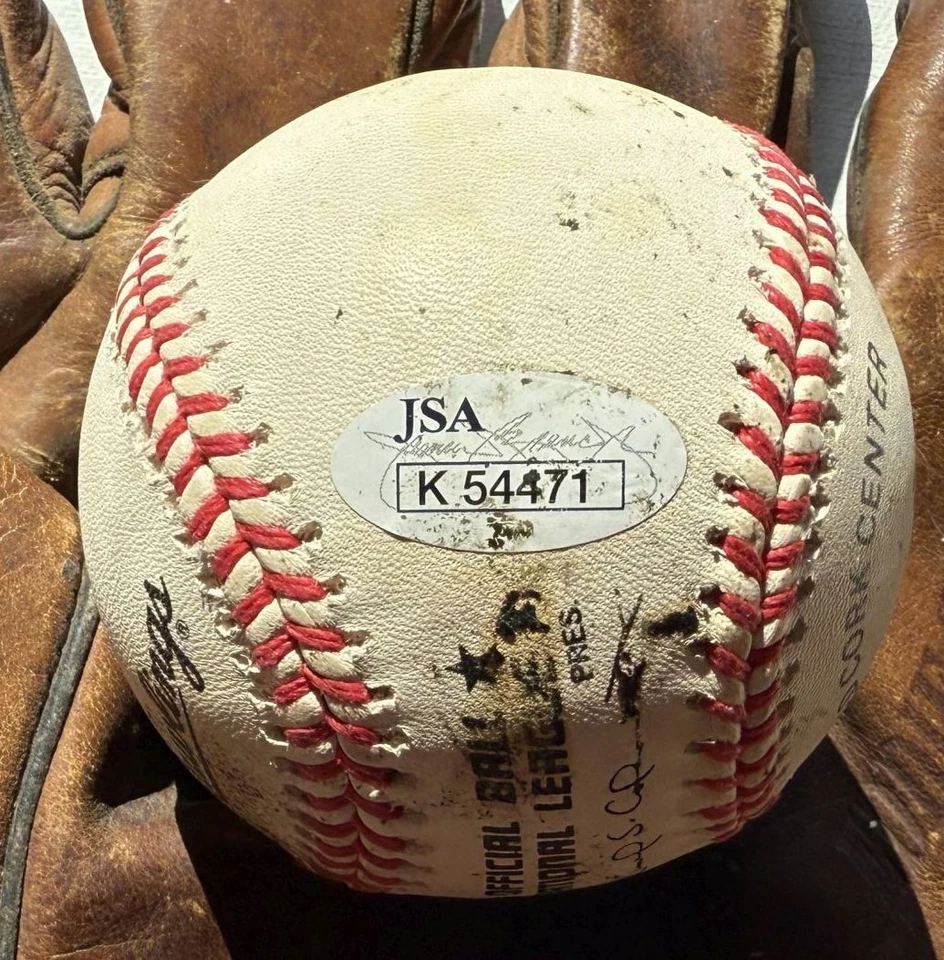 Al Dark (m. 2014) Firmado Autografiado Oficial Liga Nacional (ONL) Béisbol JSA Foto 3 de 3