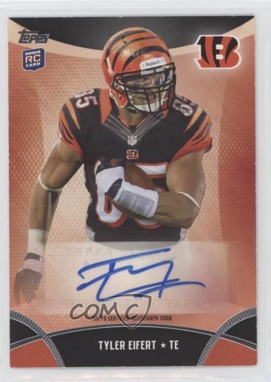 Tyler Eifert Topps Inception Autograph Jumbo Patches #TE Base
