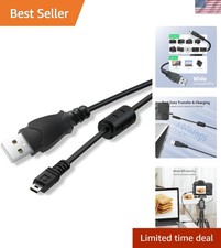 3.3ft USB 2.0 A to Mini B Cable with Silver-Plated Plugs for Fast Data Transfer
