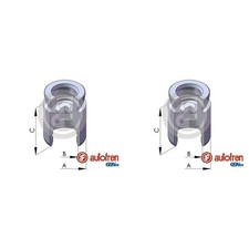 2X AUTOFREN 33mm KOLBEN BREMSSATTEL HINTEN passend für SAAB 900 9000 VOLVO 440 4