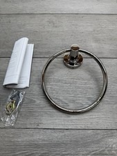 Signature Hardware Shletrpn Lexia Wall Mounted Towel Ring Polished Nickel Read