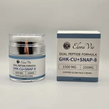Elora Vie GHK-CU + SNAP-8 Dual Peptide Anti-Aging Copper Glow Face Cream