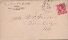 Cubierta de tranvía 1897 Chicago Academy Sciences Curator Museum Ills N.Clark St RPO