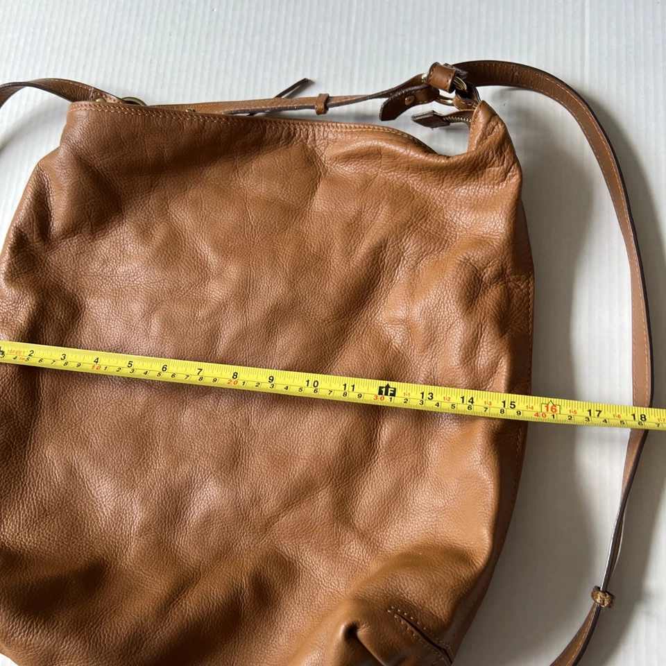 Mochila convertible grande de cuero de vaca marrón Zara hombre/mujer💖EXCELENTE💖 Foto 3 de 4