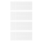  4 Sheets Fake Nail Glue Stick on Nails Clear Stickers Gel Polish Practice