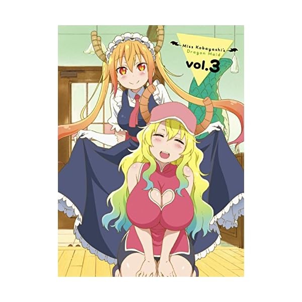 Miss Kobayashi's Dragon Maid Vol.3 Limited Edition Blu-ray+Booklet+Card Japa