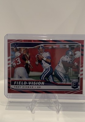 2021 Panini Donruss Elite - Field Vision Troy Aikman #FV8 Red /99