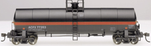 Coche cisterna HO Atlas 1552-1 17.360 galones ACFX negro/naranja #77325 | Condition: New