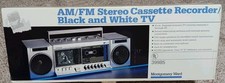 NIB Sealed 1980s Montgomery Ward Boombox 39985  TV / Cassette / Stereo  RARE
