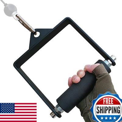 MARSAFIT Gym LAT Pulldown Attachment, Fat Arm Wrestling Exercise D Handle Grip B
