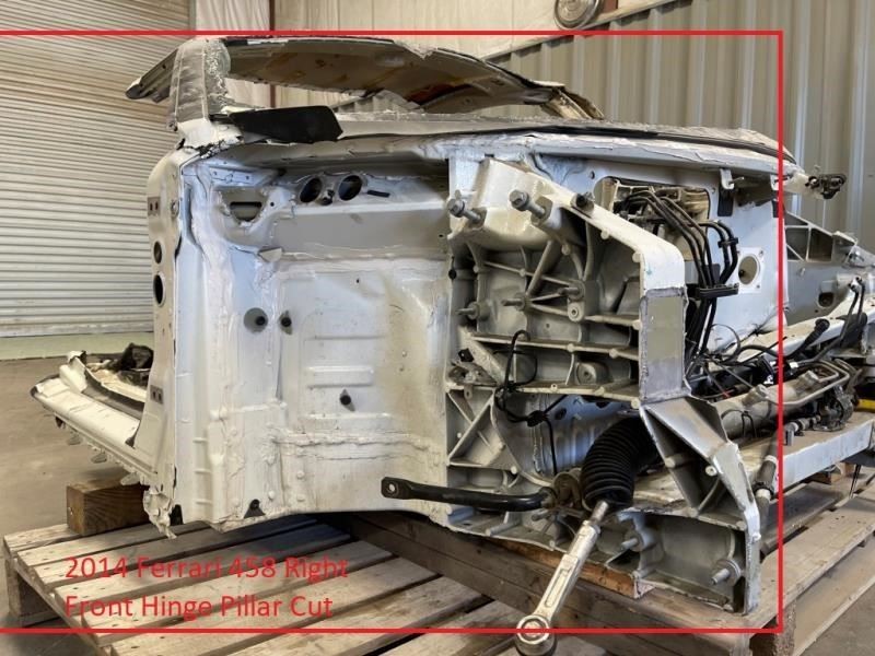 USED 2014 FERRARI 458 RIGHT FRONT HINGE PILLAR CUTOFF Los Angeles