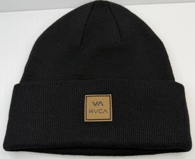 RVCA Knit Cuff Beanie Hat Black Cap New With Tags Skater Surf | eBay