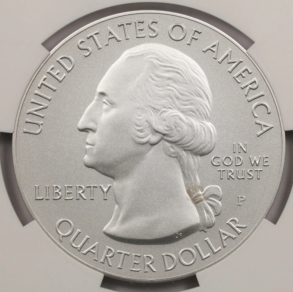 2014-P Shenandoah ATB 5 oz Silver Quarter 25c NGC SP70 - Image 4 of 4