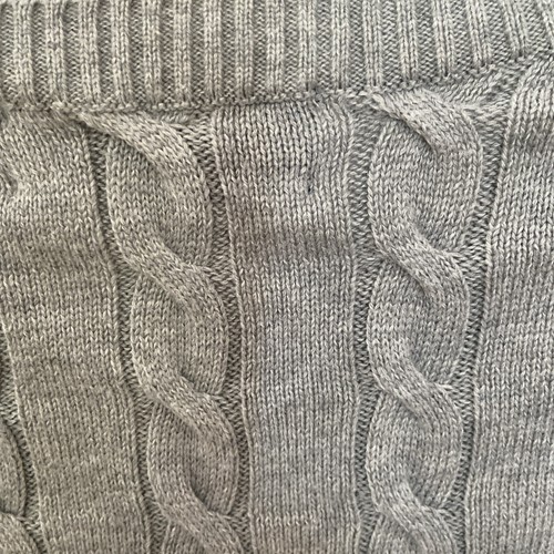 Brooks Brothers Sweater Mens Large Gray Saxxon Wool Cable Knit - Picture 9 of 11