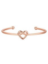 U7 Unisex Simple Cuff Bracelet 18K Real Gold Platinum Plated Fine Bracelets F...
