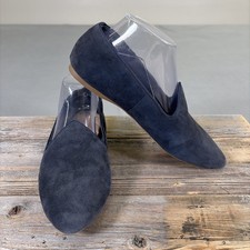 Birdies The Starling Blue Suede Loafer Flats Women  s Size 9.5 Bnfts Charity