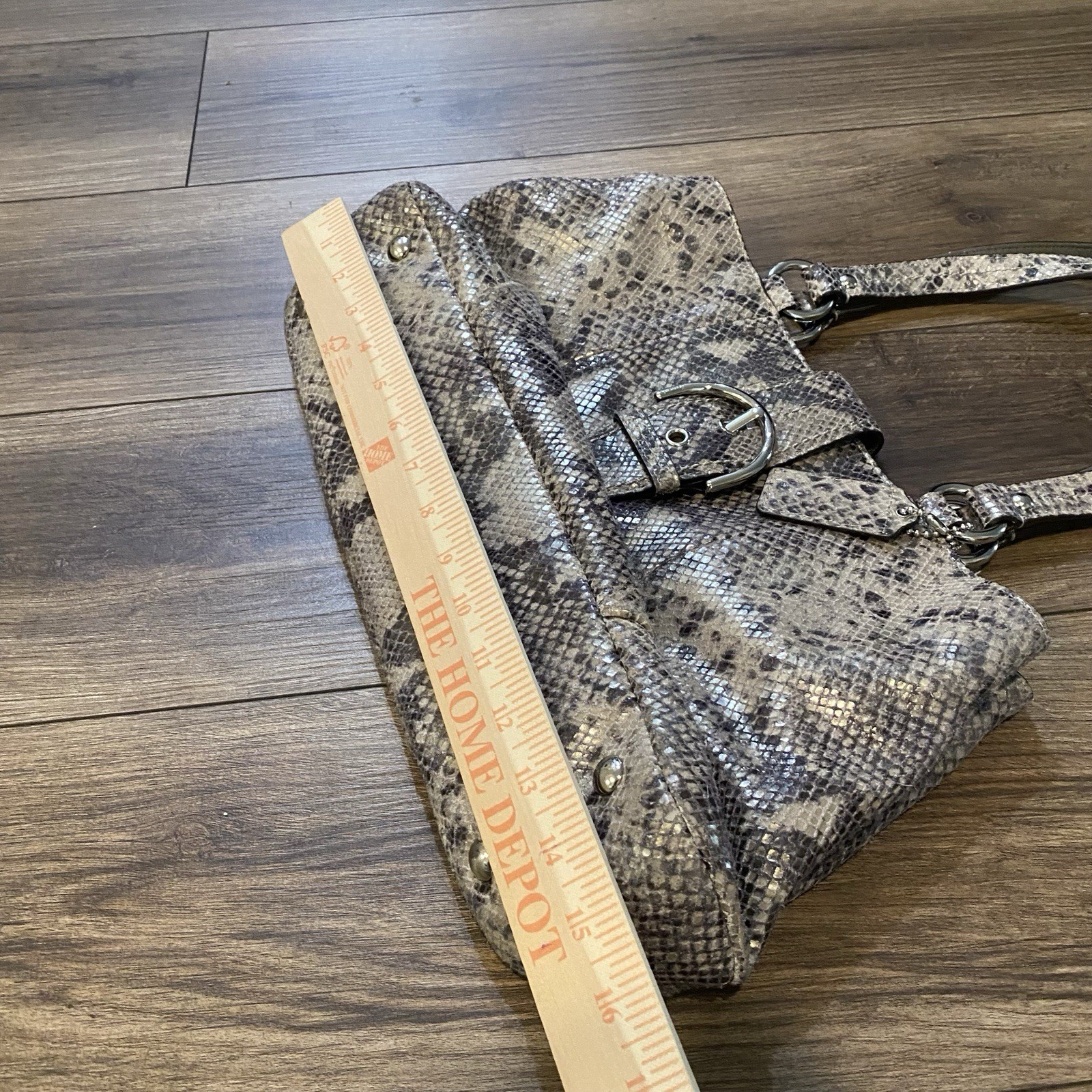 Coach Soho Python Snake Embossed Faux Leather Med… - image 16