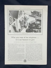 Magazine Ad - 1930 - AT&T / Bell System - What you want of the telephone